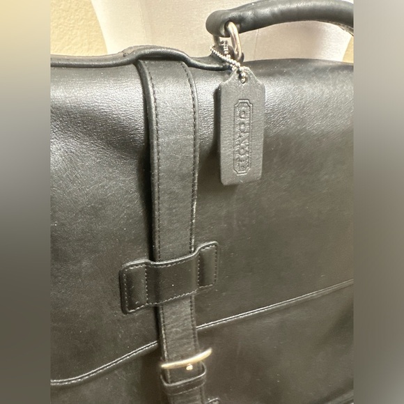 Vintage Coach Black Madison Messenger/Briefcase Bag - Picture 2 of 5